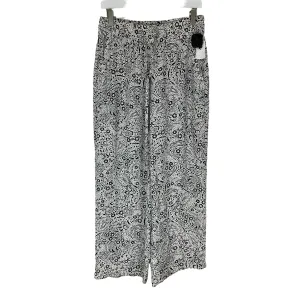 Black & Cream Pants Linen Sanctuary, Size S