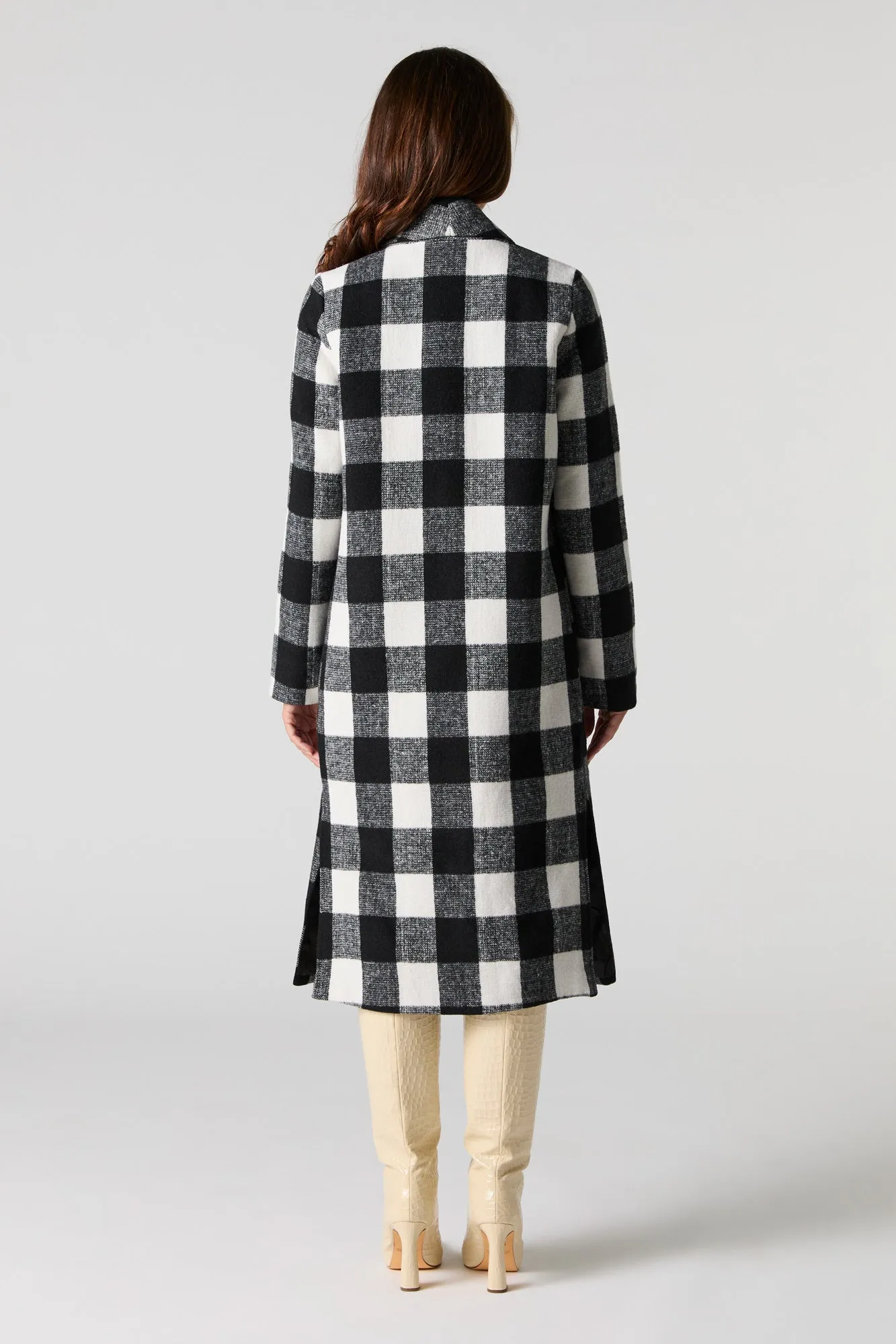 Blouson ouvert long avec col