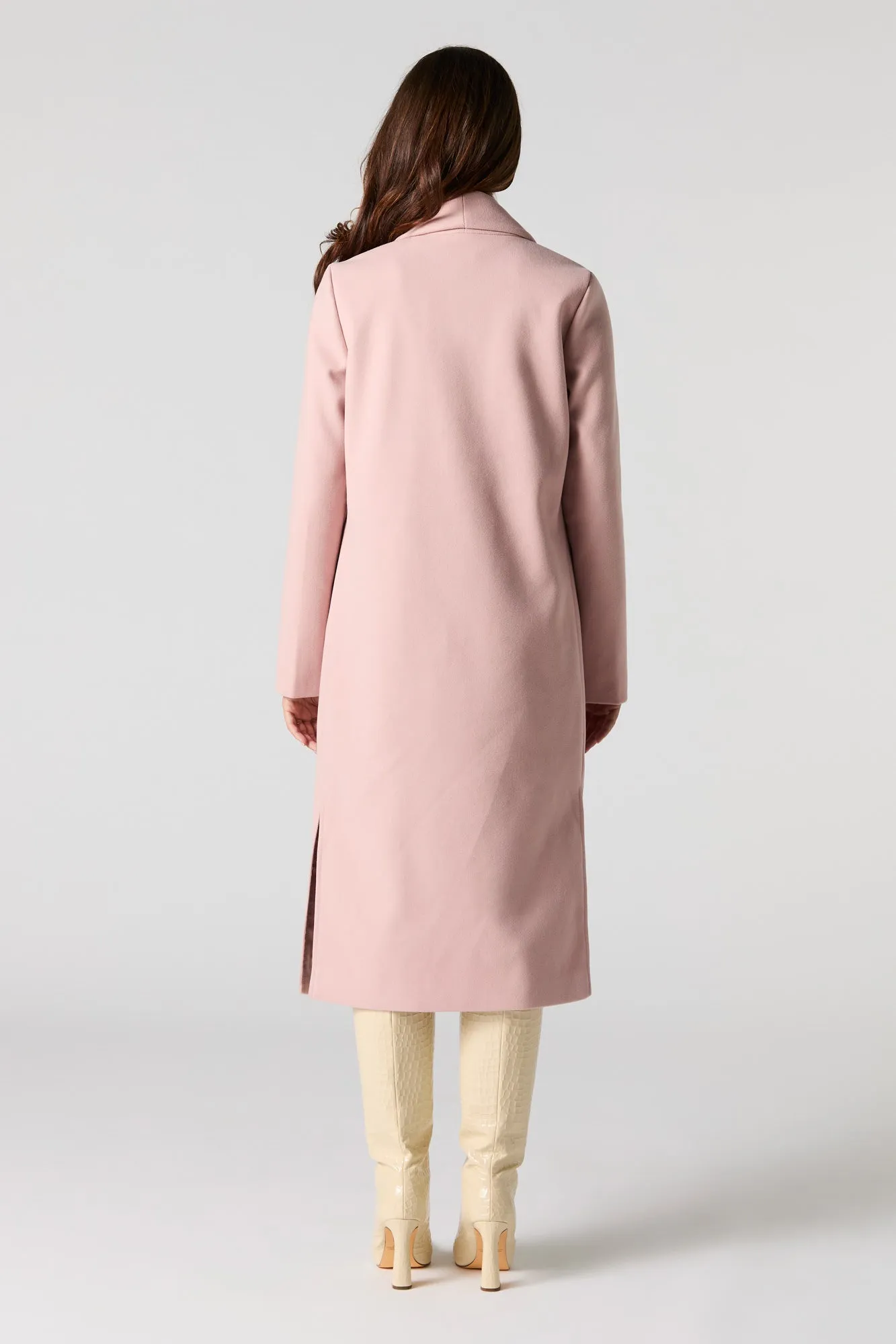 Blouson ouvert long avec col