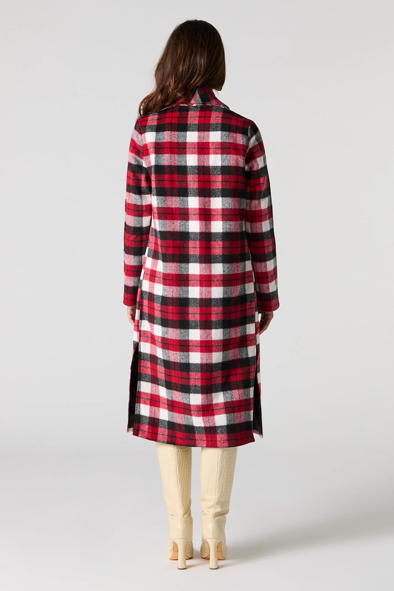 Blouson ouvert long avec col