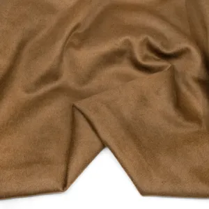 Brushed Wool Blend Coating - Walnut