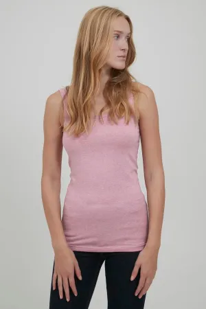 Byoung Pamela Vest Top Mauve Mist Melange