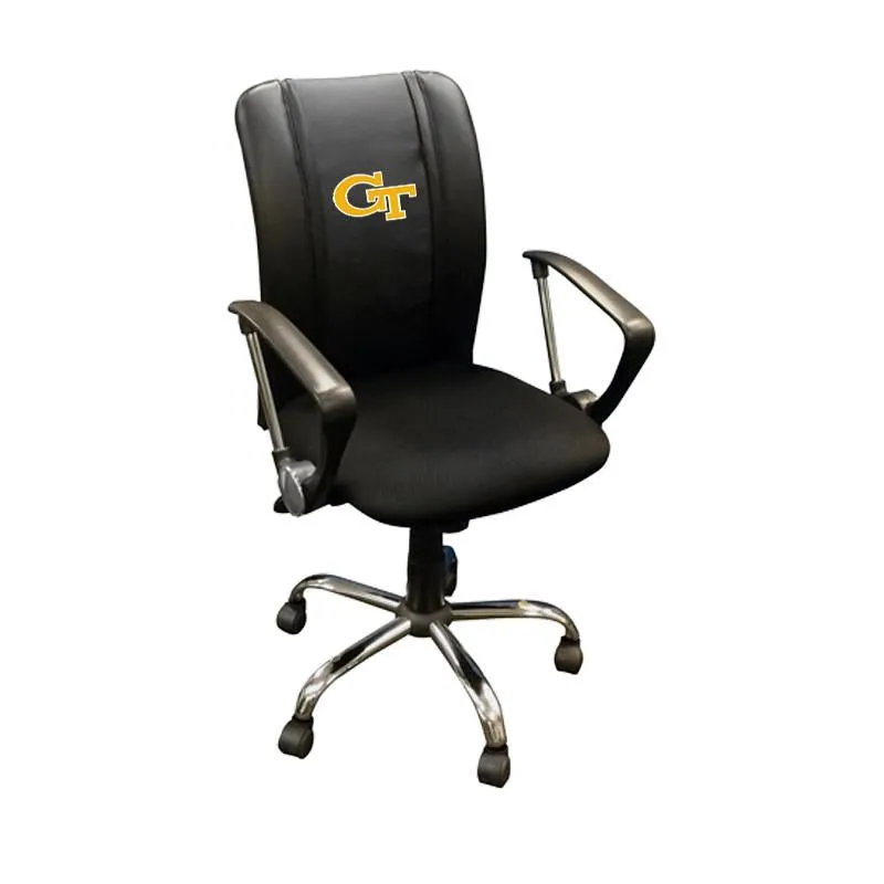 Curve Task Chair with Georgia Tech Yellow Jackets Block GT Logo
