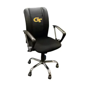 Curve Task Chair with Georgia Tech Yellow Jackets Block GT Logo