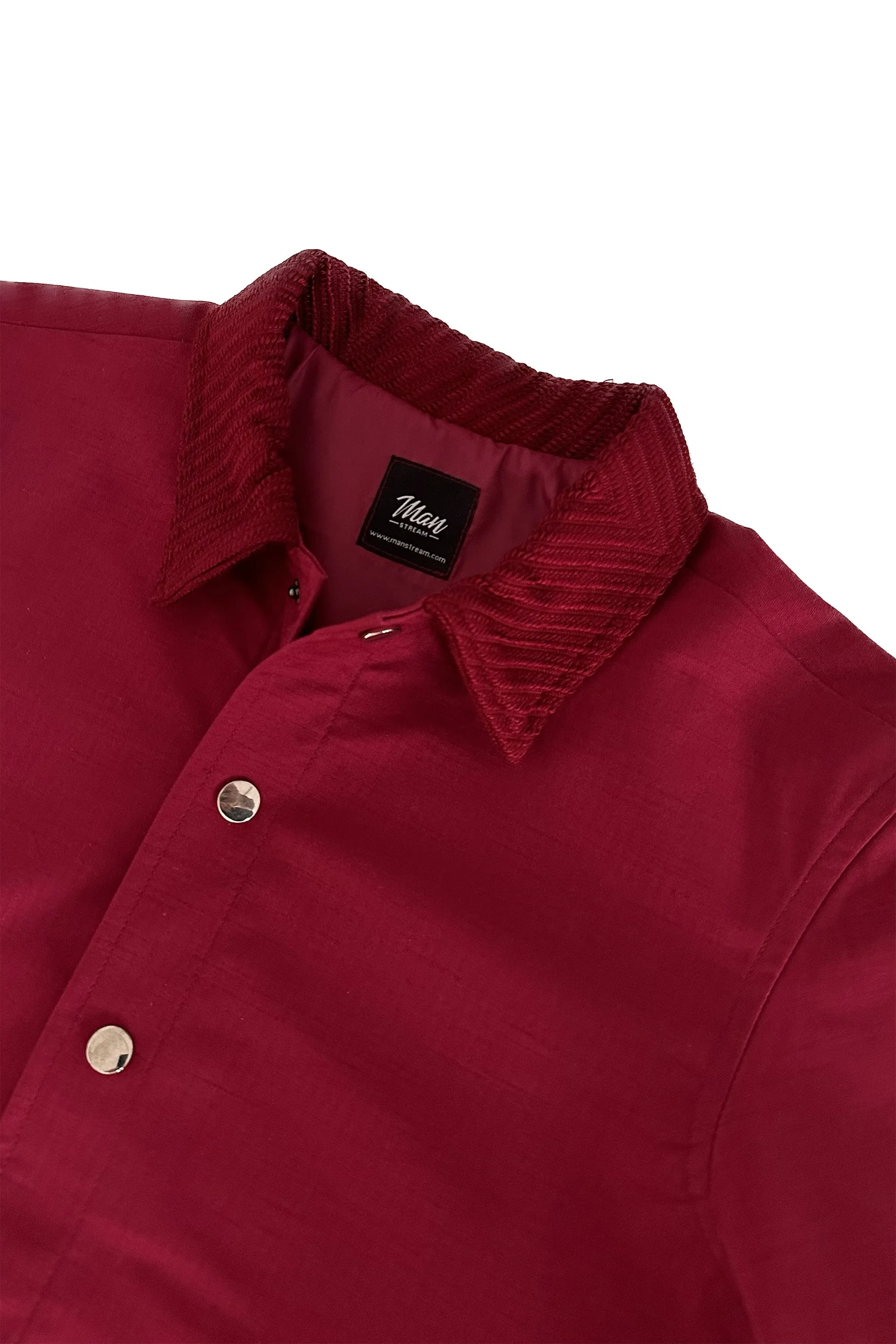 Dark Fuchsia Textured Jacket