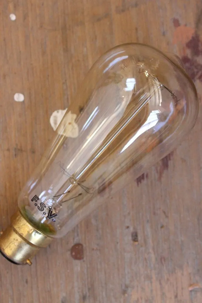 Edison B22 Squirrel Cage Filament ST64 Teardrop 25W 2200K Bulb
