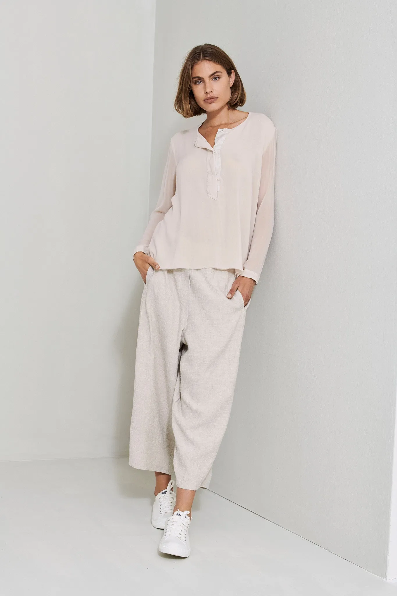 Linen Silk Pants