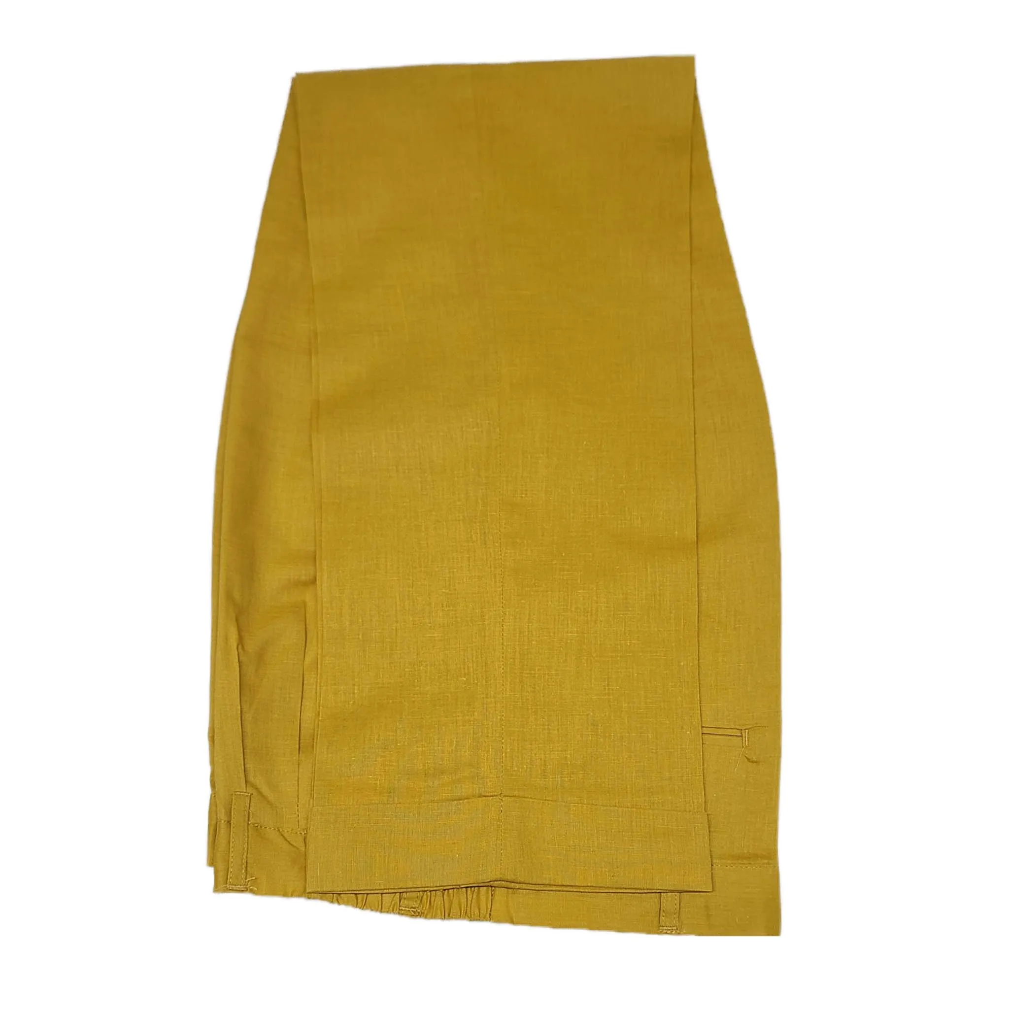 Men's Mustard Linen Leisure Suit