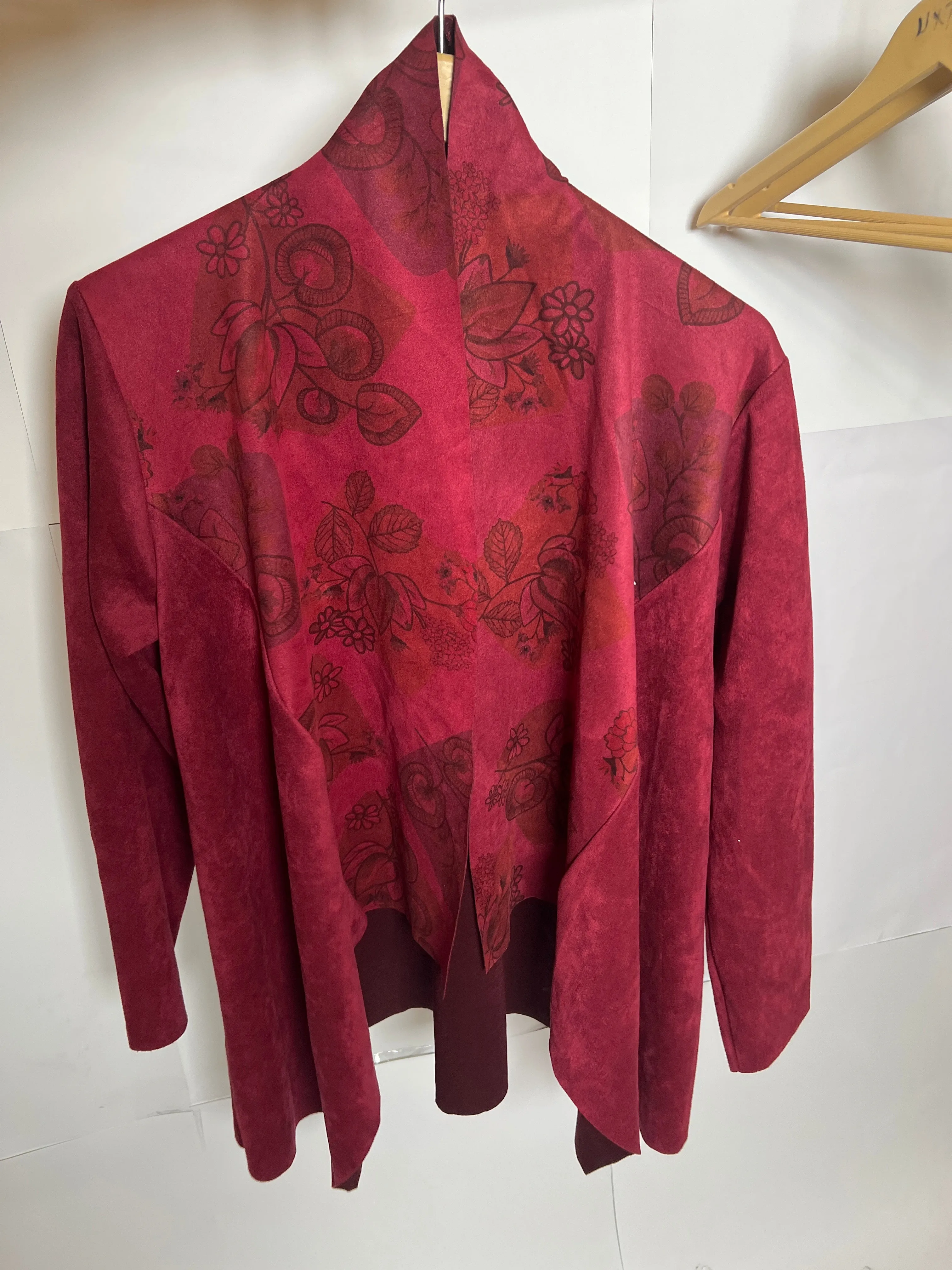New Collection Maroon Polyester Shrug
