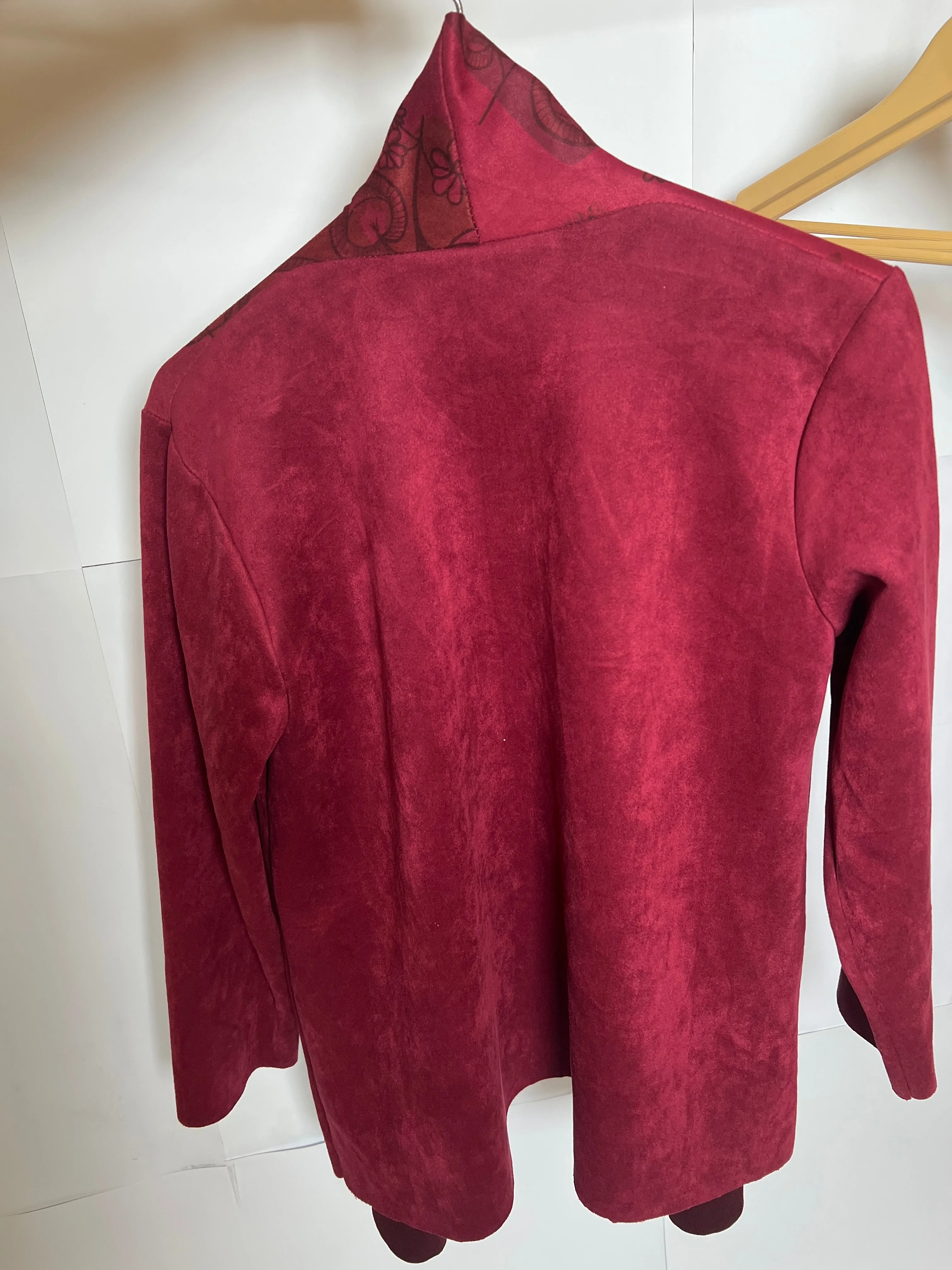 New Collection Maroon Polyester Shrug