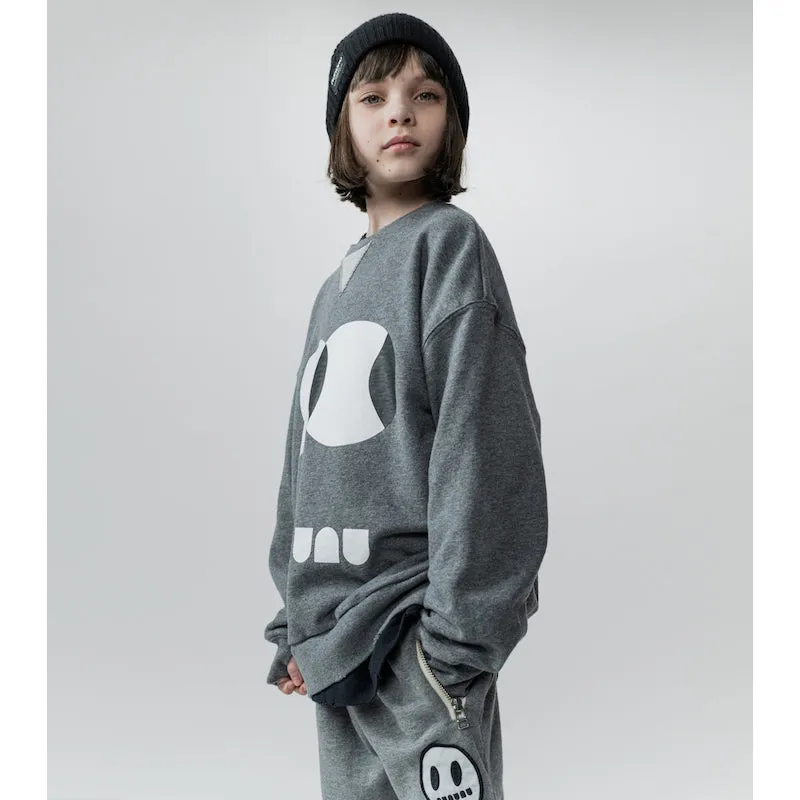 NUNUNU Side Eye Sweatshirt Heather Grey