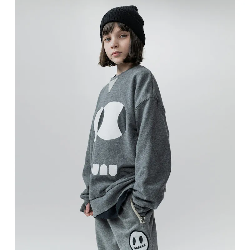 NUNUNU Side Eye Sweatshirt Heather Grey