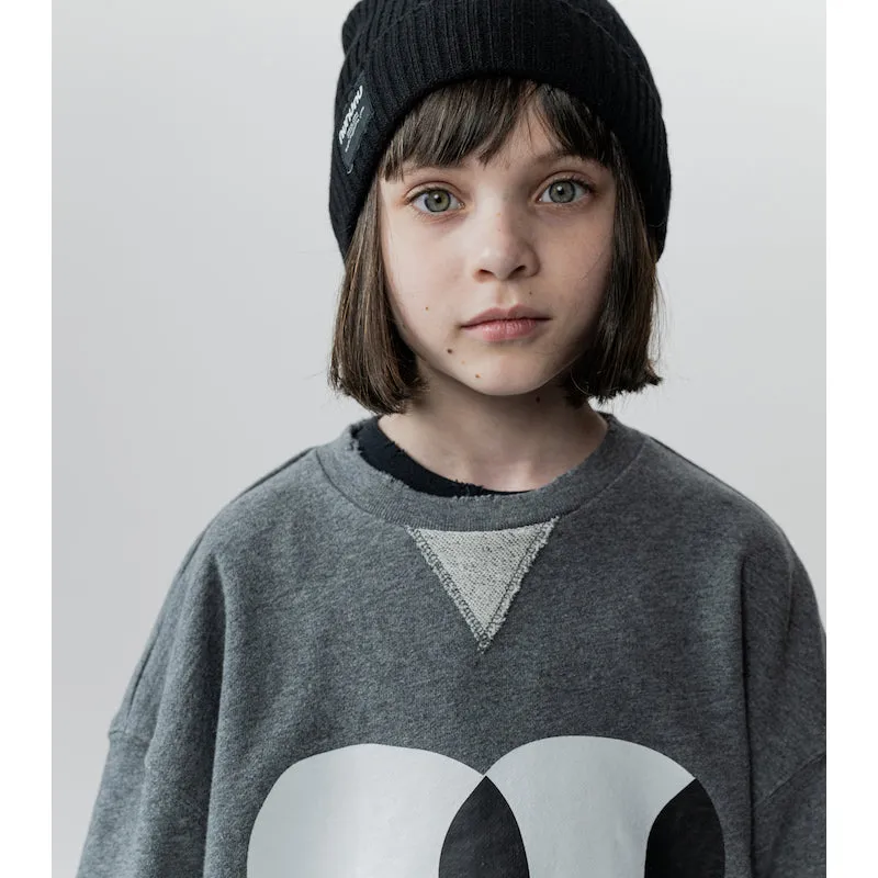 NUNUNU Side Eye Sweatshirt Heather Grey