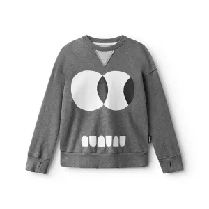 NUNUNU Side Eye Sweatshirt Heather Grey