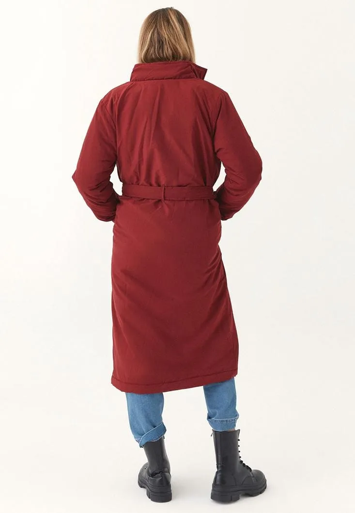 OXXO -  Belt Detailed Long Coat