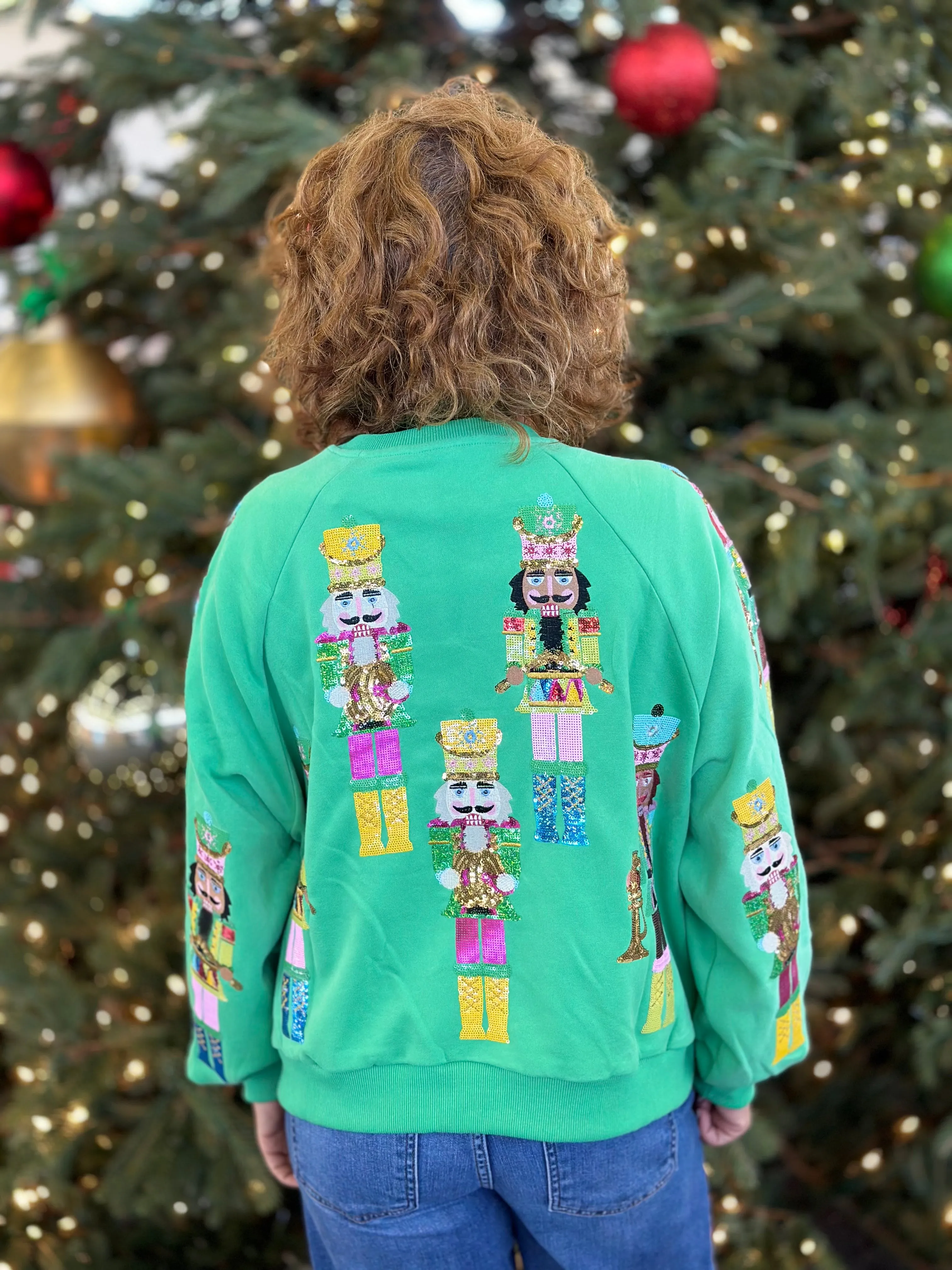Queen of Sparkles - Nutcracker Sweatshirt in Green