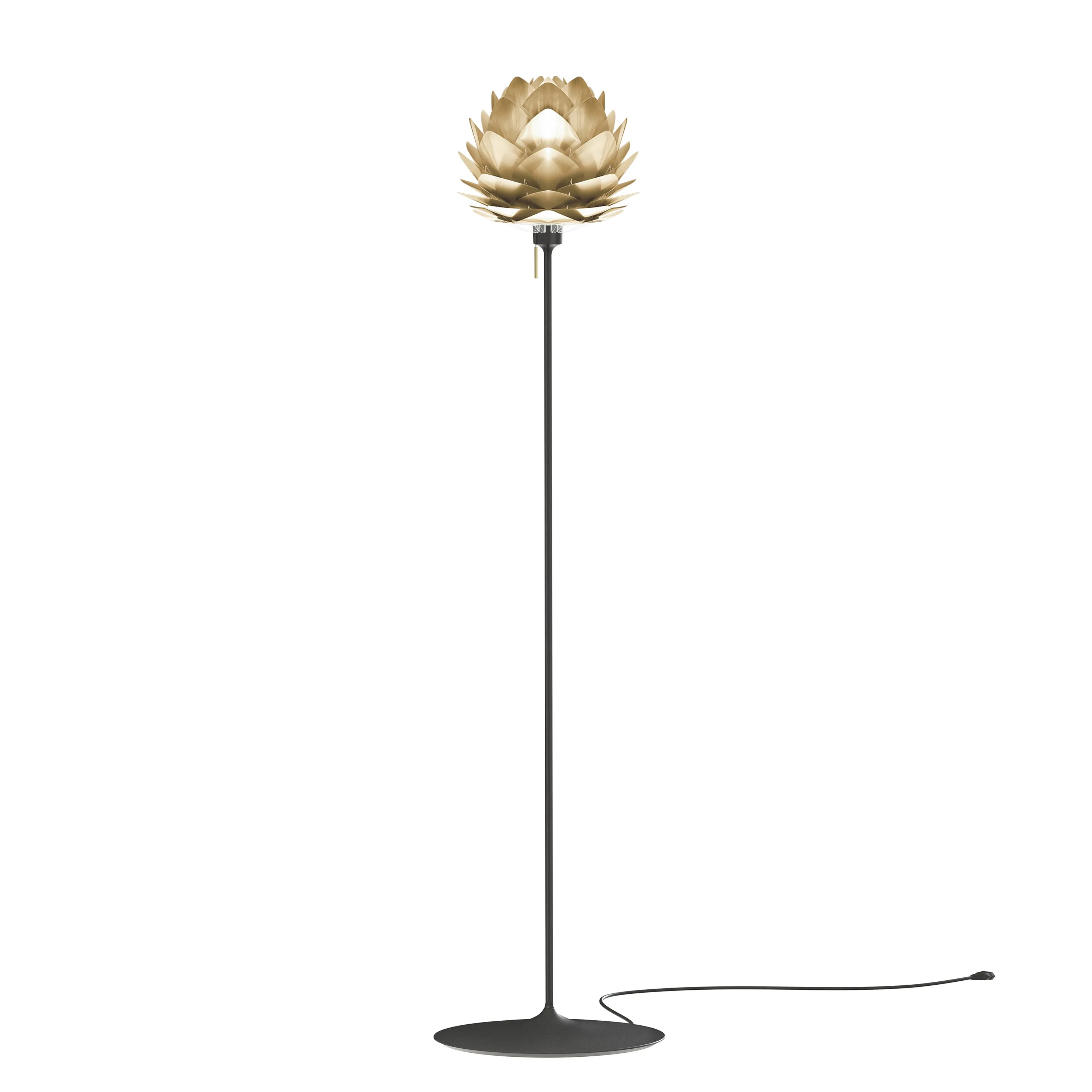Silvia Champagne Floor Lamp