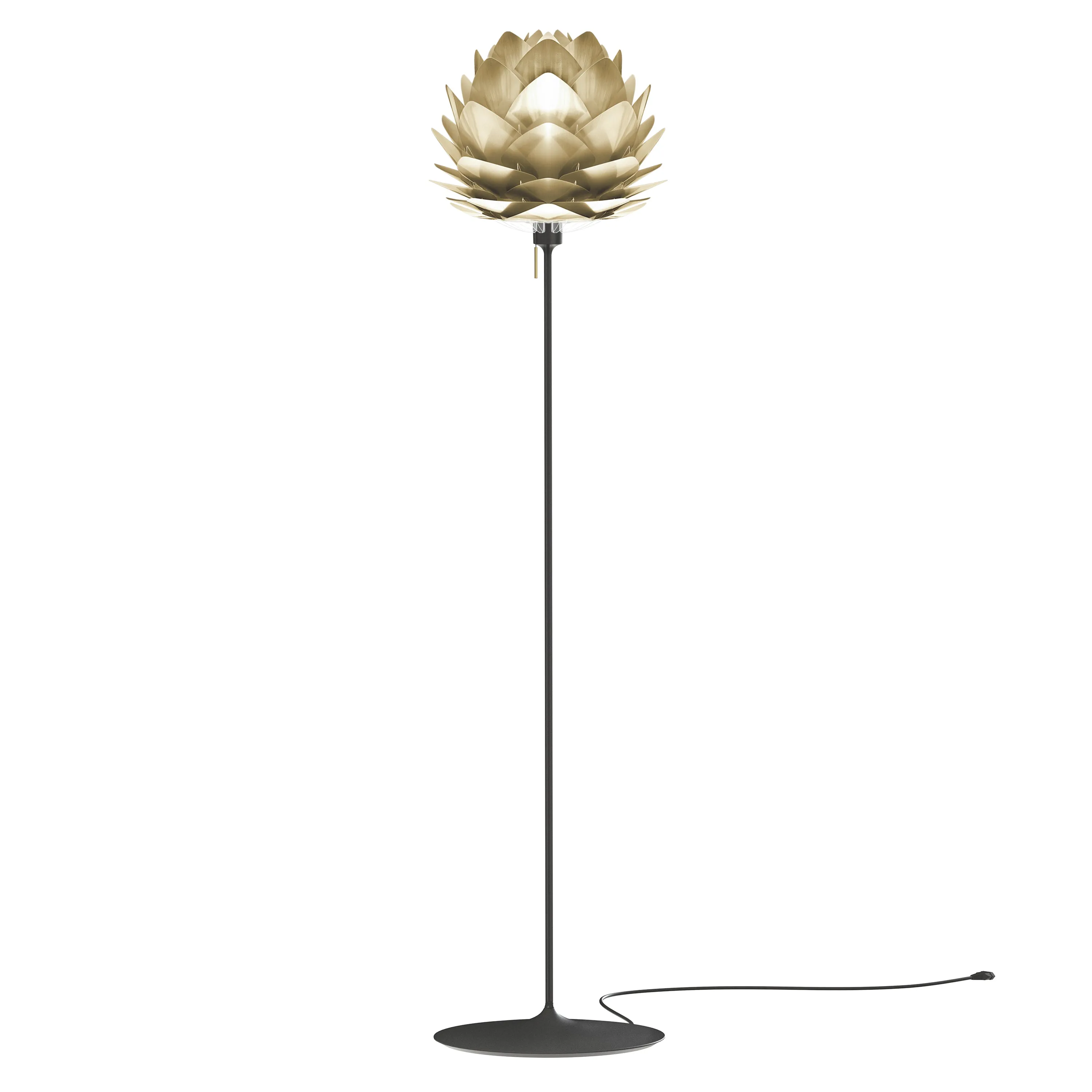 Silvia Champagne Floor Lamp