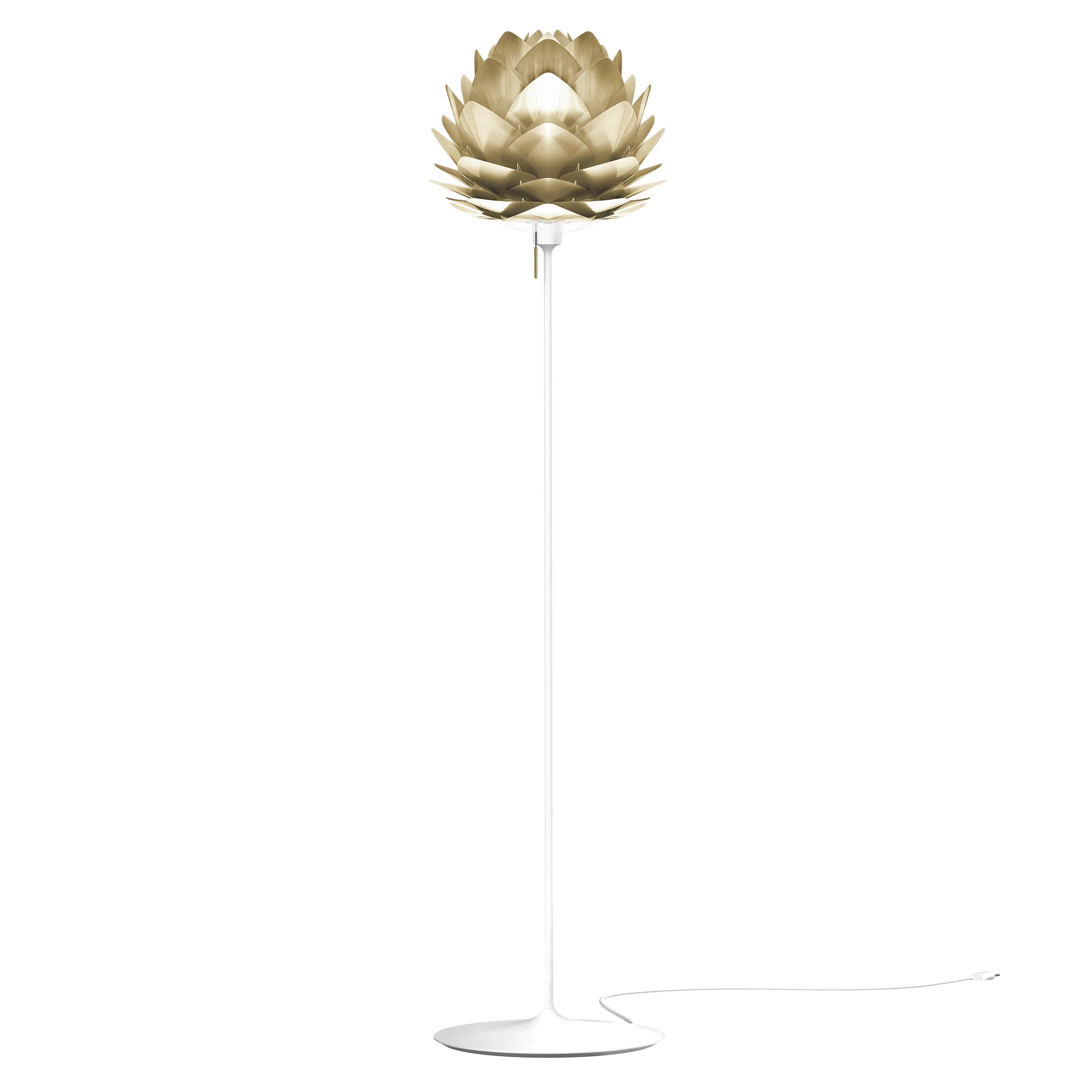 Silvia Champagne Floor Lamp