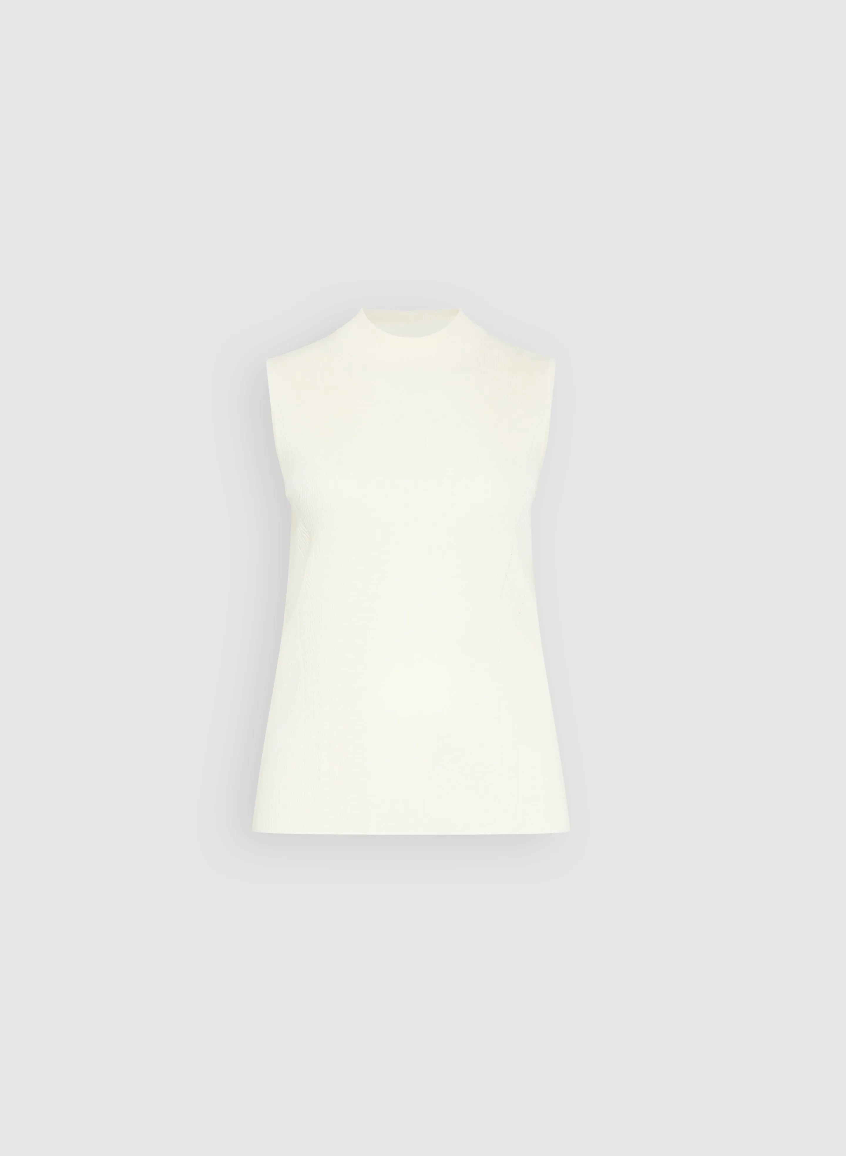 Sleeveless Mock Neck Sweater