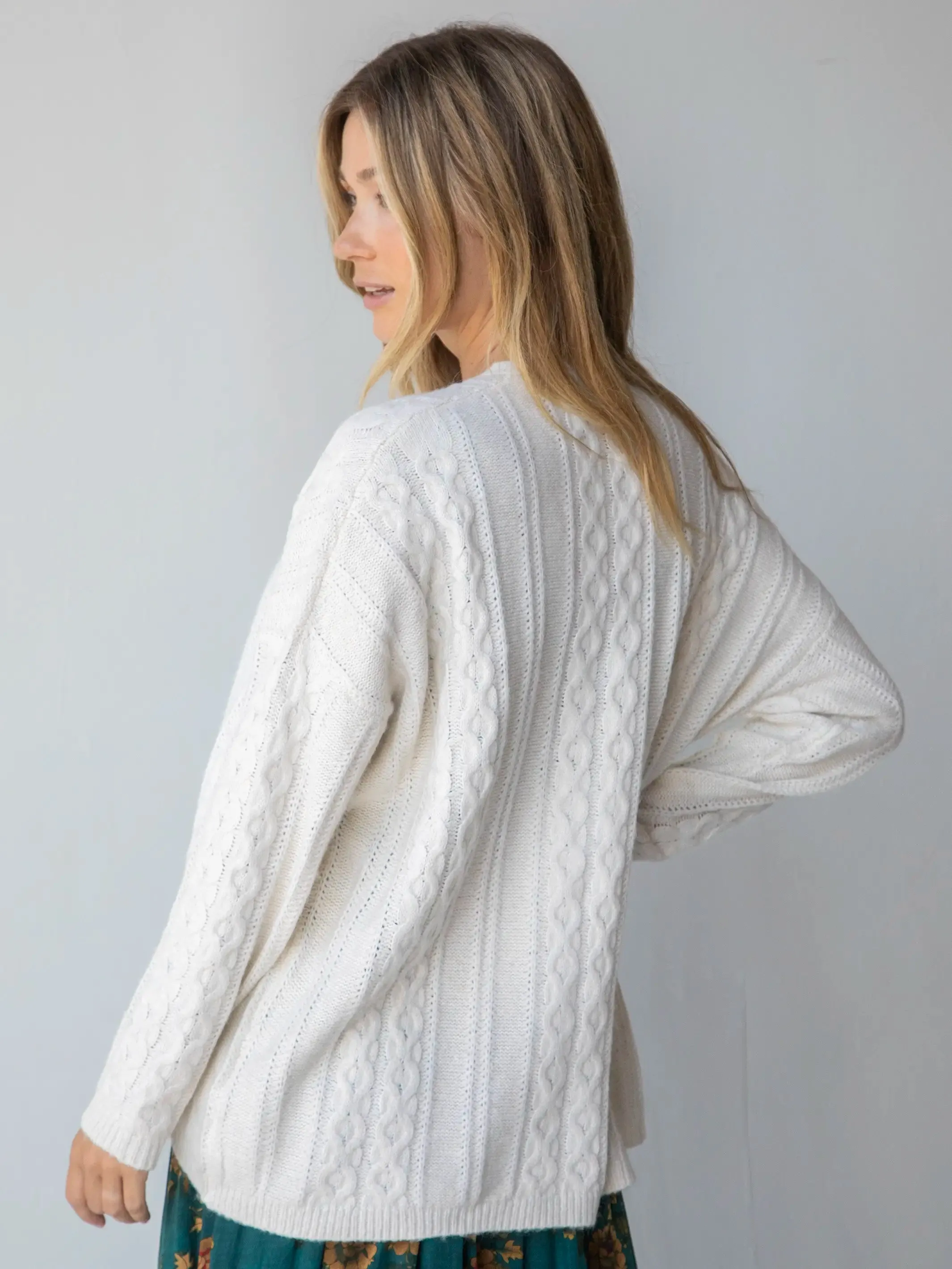 So Soft Grandpa Cardigan - Off-White