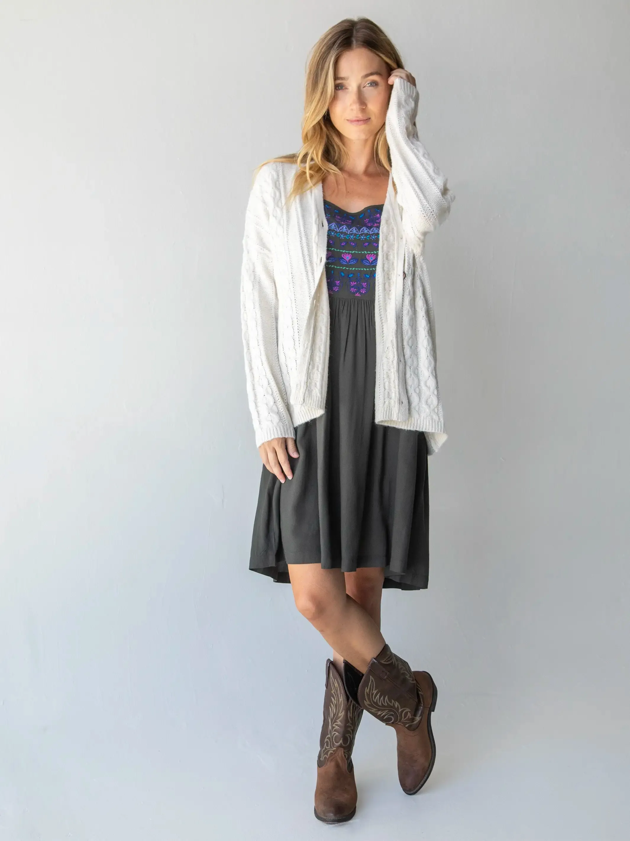 So Soft Grandpa Cardigan - Off-White