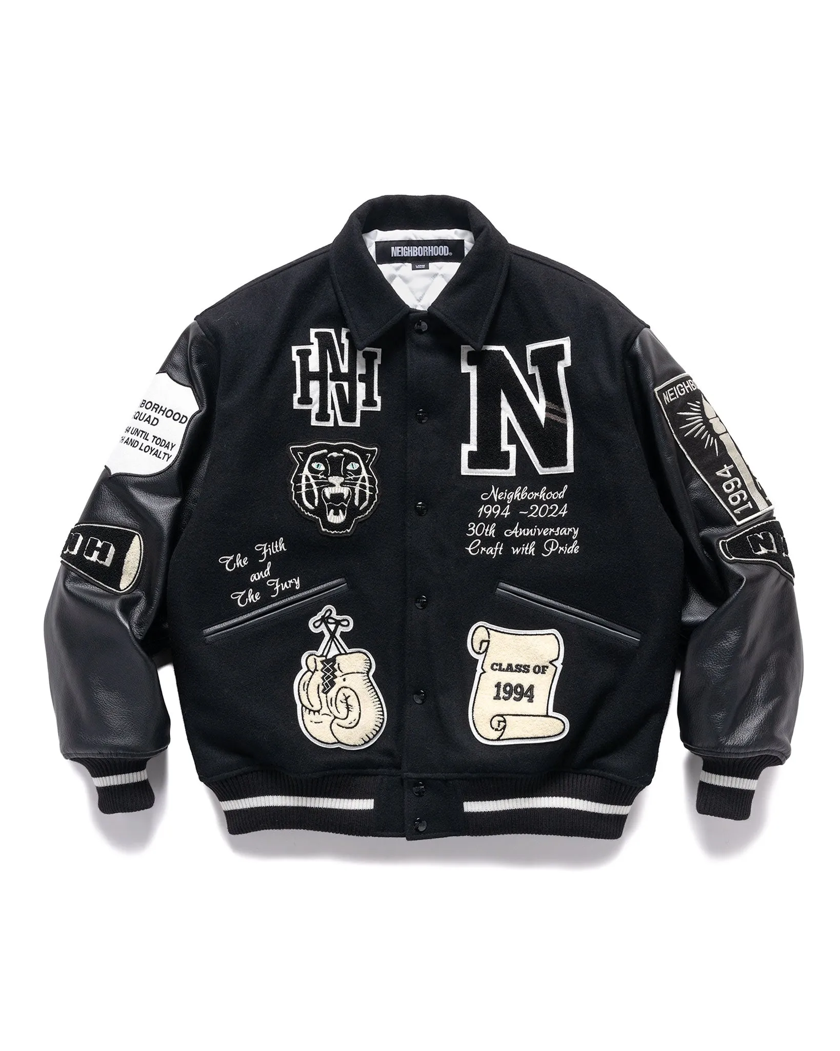 Stadium Jacket Black/White