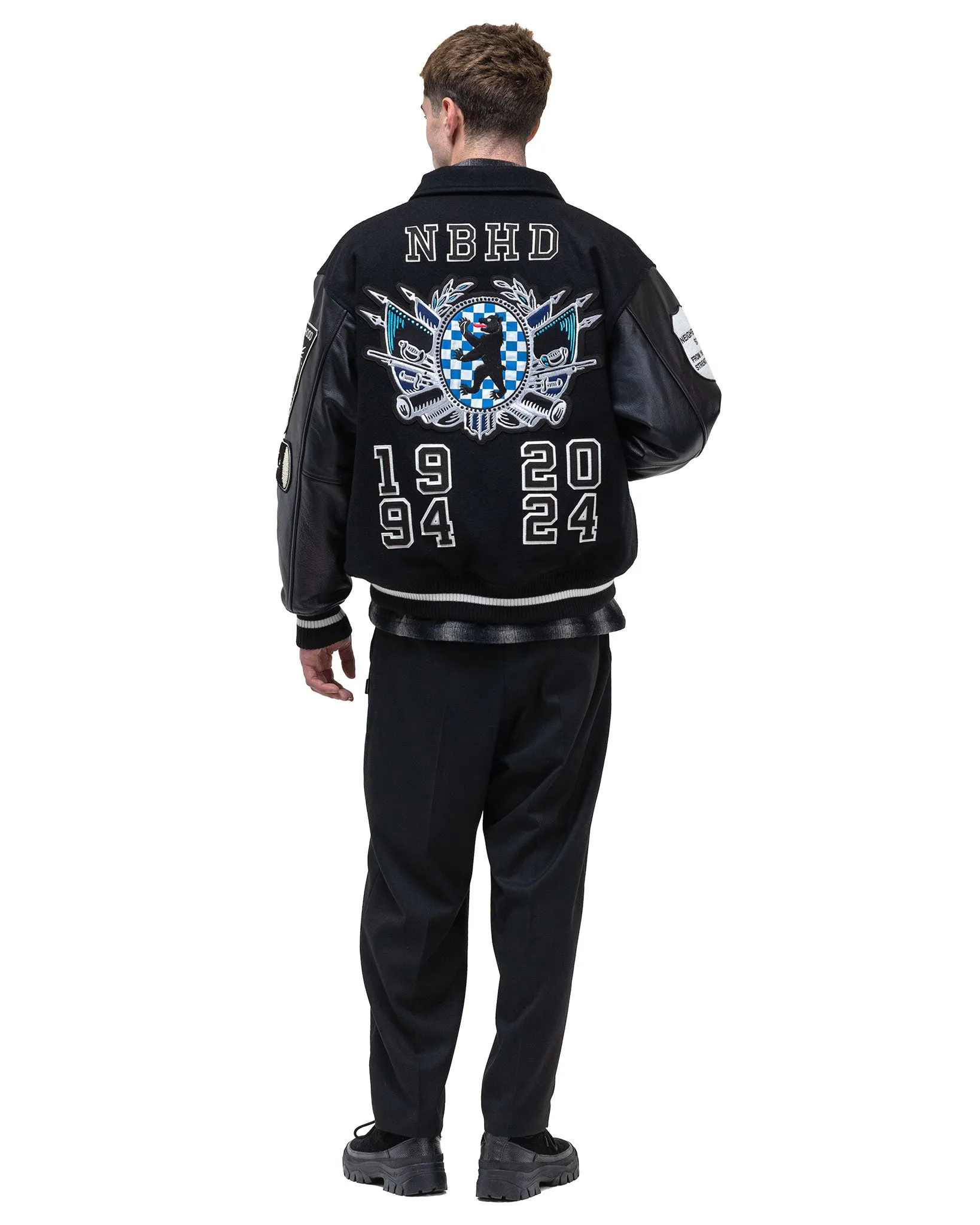 Stadium Jacket Black/White