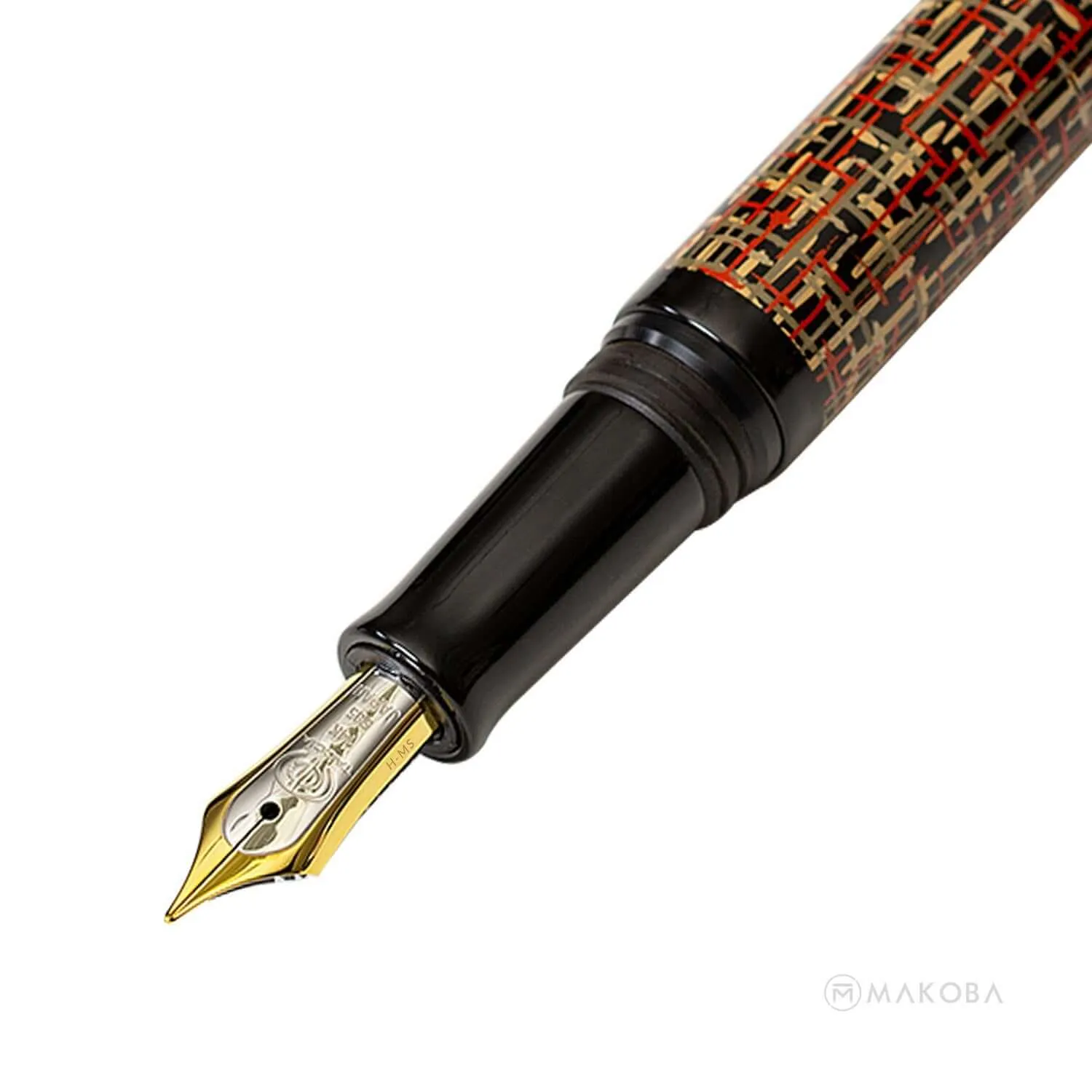 Taccia Tweed Limited Edition Fountain Pen, Tangerine Orange - 14K Gold Nib