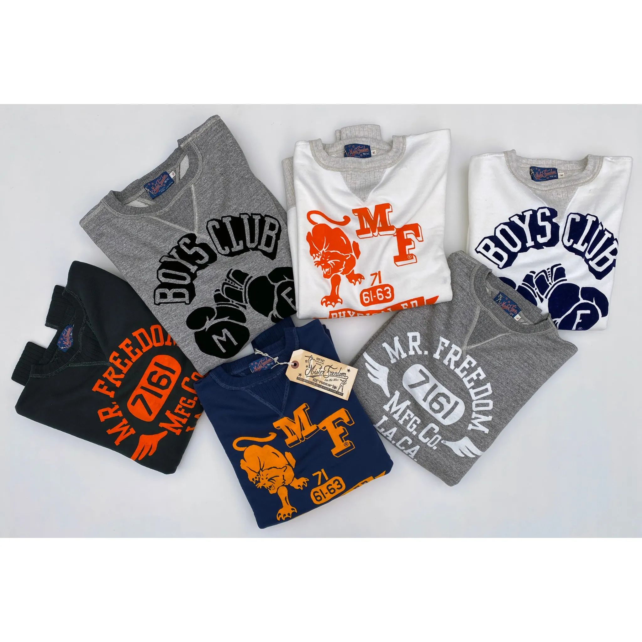 The Medalist Sweatshirt - White "Boys Club" Flock Print