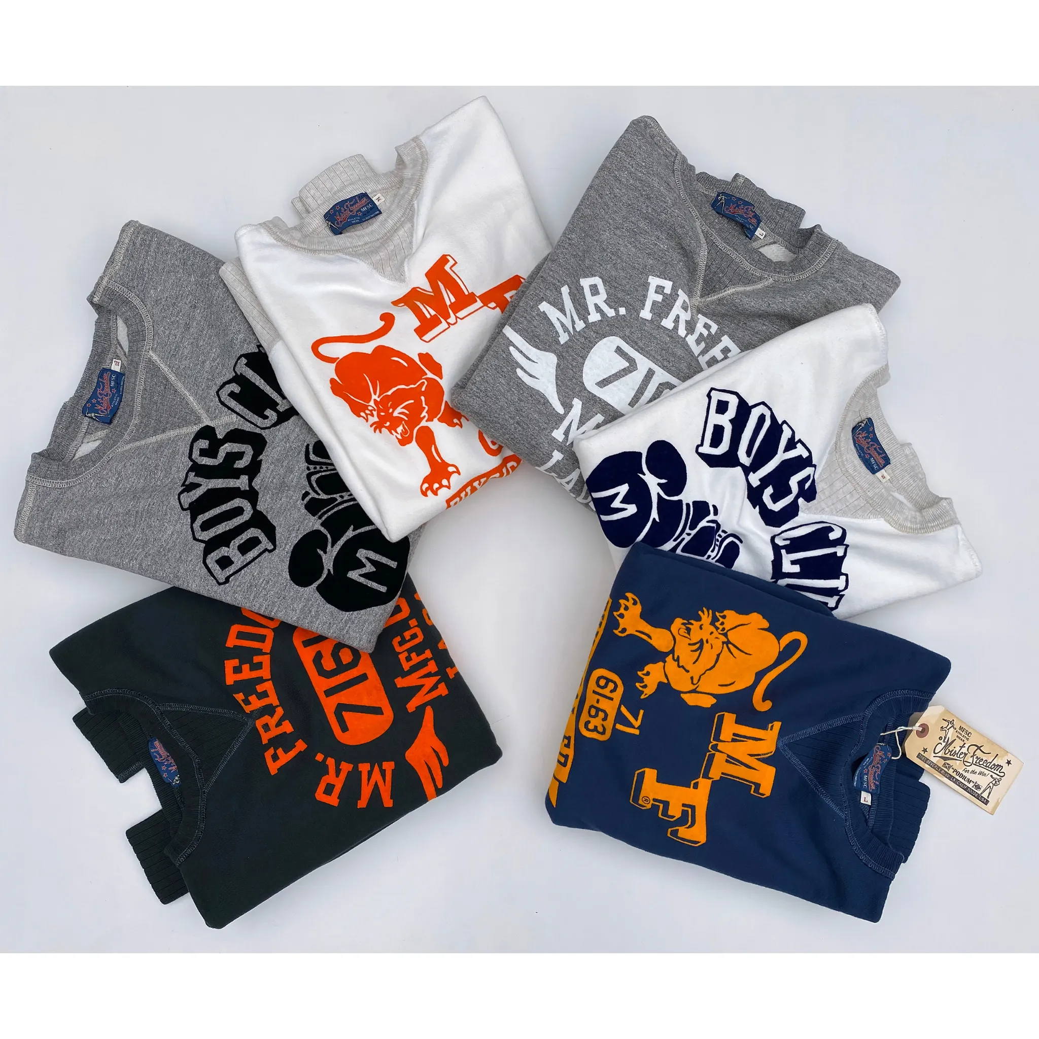 The Medalist Sweatshirt - White "Boys Club" Flock Print