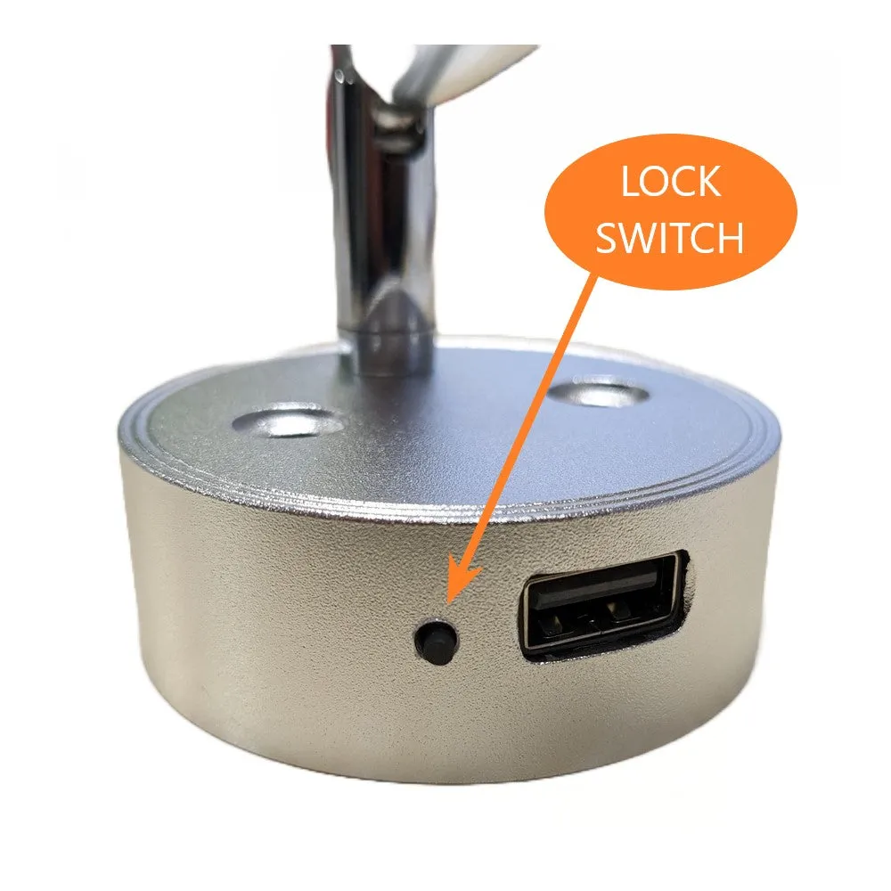 Touch LED Reading Light with USB