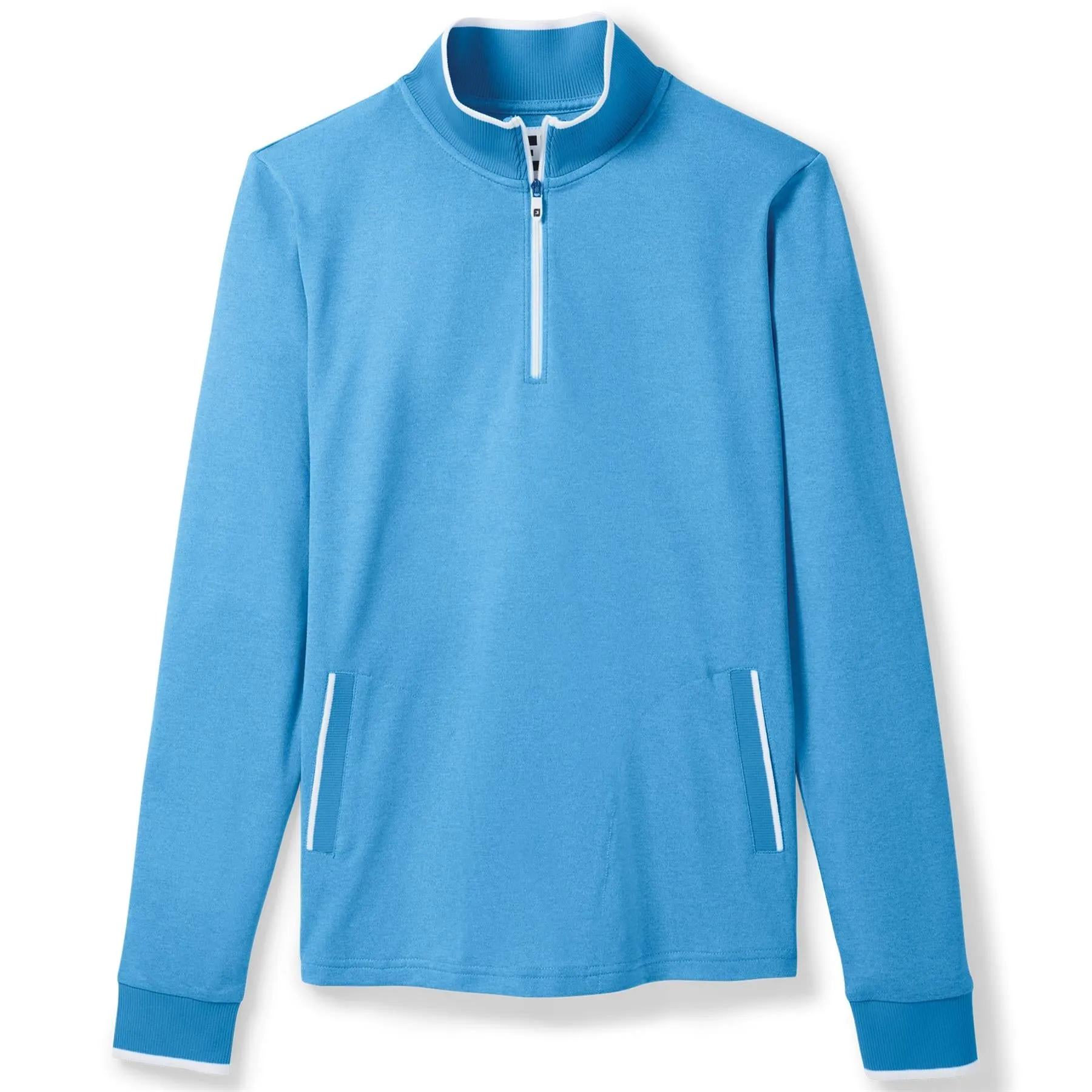 Womens Half Zip Fleece Back Mid Layer Blue Heather - AW23